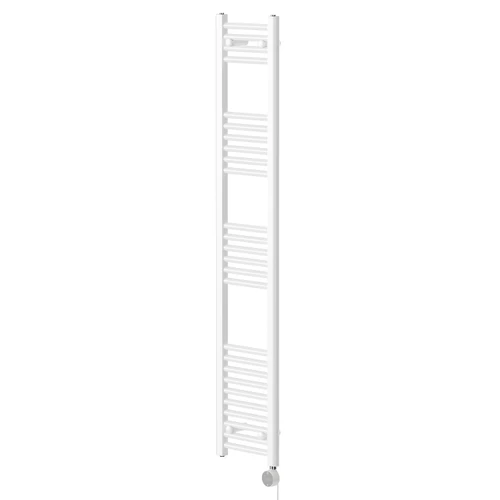 Pizarro White 1600mm x 300mm Straight Wifi Thermostatic Electric Heated Towel Rail