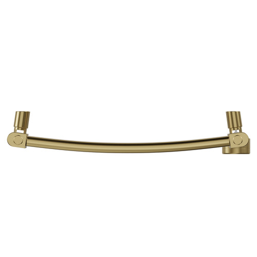 Marco Colore Brushed Brass 800mm x 500mm Curved Wifi Thermostatic Electric Heated Towel Rail