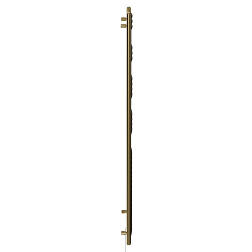 Marco Colore Brushed Brass 1800mm x 500mm Curved Wifi Thermostatic Electric Heated Towel Rail