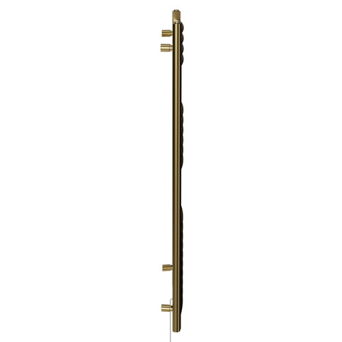Marco Colore Brushed Brass 1200mm x 500mm Curved Wifi Thermostatic Electric Heated Towel Rail