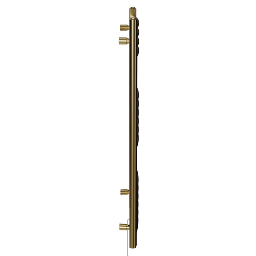 Marco Colore Brushed Brass 1000mm x 500mm Curved Wifi Thermostatic Electric Heated Towel Rail