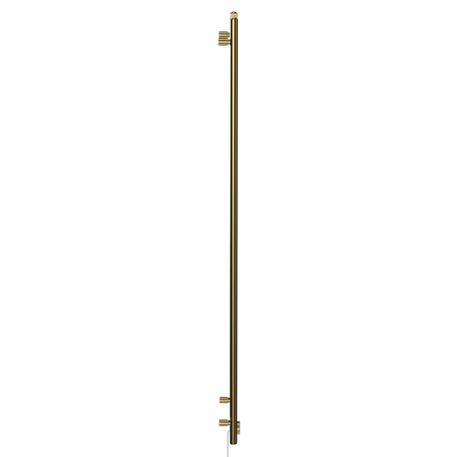 Pizarro Colore Brushed Brass 1800mm x 300mm Straight Wifi Thermostatic Electric Heated Towel Rail