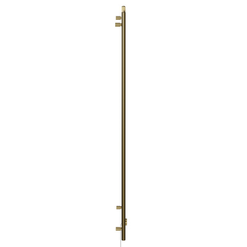 Pizarro Colore Brushed Brass 1800mm x 500mm Straight Wifi Thermostatic Electric Heated Towel Rail