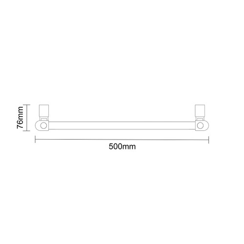 Pizarro Colore Brushed Brass 1800mm x 500mm Straight Wifi Thermostatic Electric Heated Towel Rail