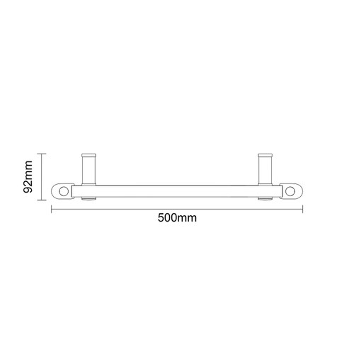 Pizarro Anthracite 1800mm x 500mm Straight Wifi Thermostatic Electric Heated Towel Rail