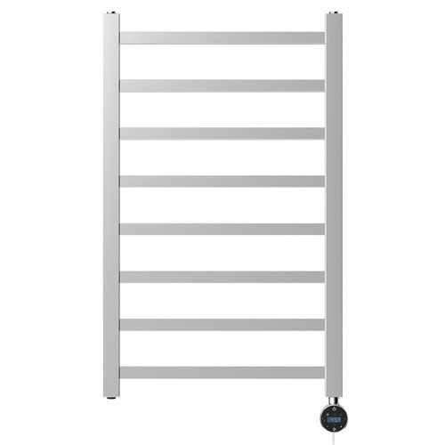 Blaine Chrome 800mm x 500mm Straight Wifi Thermostatic Electric Heated Towel Rail