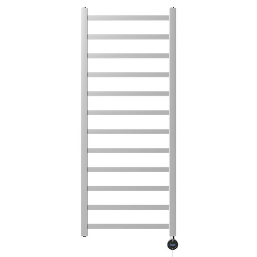Blaine Chrome 1200mm x 500mm Straight Wifi Thermostatic Electric Heated Towel Rail