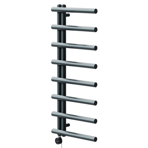 Mason Anthracite 1150mm x 500mm Designer Wifi Thermostatic Electric Heated Towel Rail