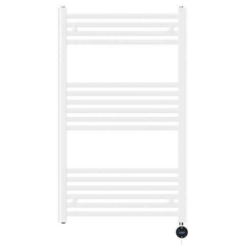 Pizarro White 1000mm x 600mm Straight Wifi Thermostatic Electric Heated Towel Rail