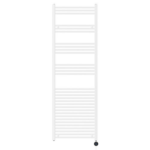 Pizarro White 1800mm x 600mm Straight Wifi Thermostatic Electric Heated Towel Rail
