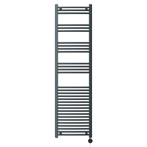 Marco Anthracite 1800mm x 500mm Curved Wifi Thermostatic Electric Heated Towel Rail