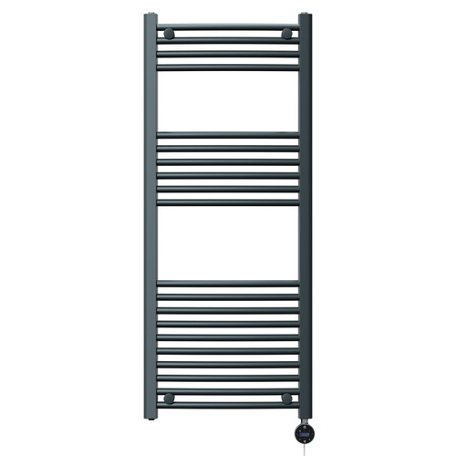 Marco Anthracite 1200mm x 500mm Curved Wifi Thermostatic Electric Heated Towel Rail
