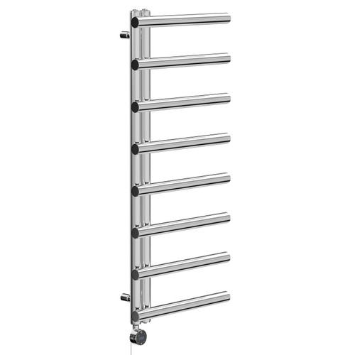 Mason Chrome 1150mm x 500mm Designer Wifi Thermostatic Electric Heated Towel Rail