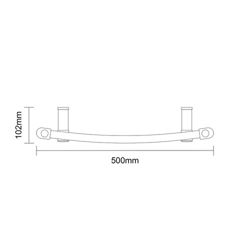 Marco Colore Matt Black 1800mm x 500mm Curved Wifi Thermostatic Electric Heated Towel Rail