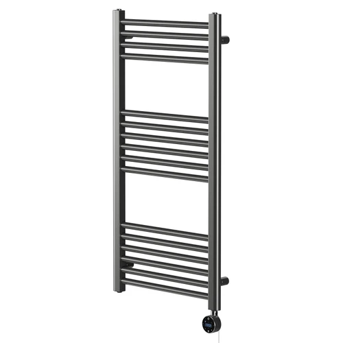 Pizarro Colore Gunmetal Grey 1000mm x 500mm Straight Wifi Thermostatic Electric Heated Towel Rail