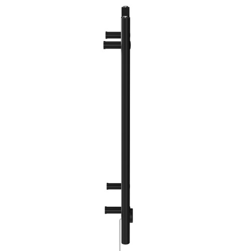 Pizarro Colore Matt Black 800mm x 400mm Straight Wifi Thermostatic Electric Heated Towel Rail