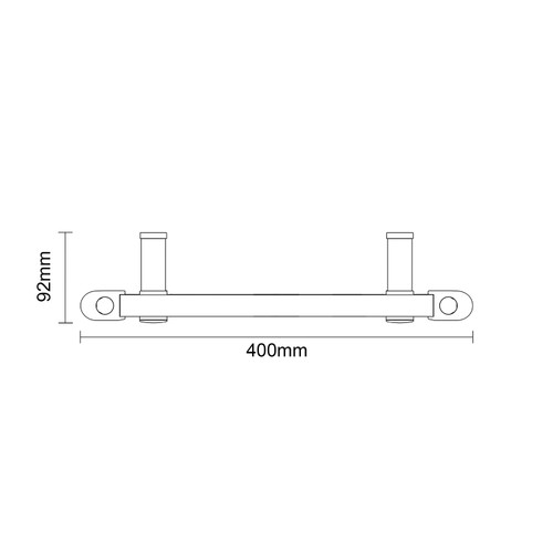 Pizarro Colore Matt Black 1600mm x 400mm Straight Wifi Thermostatic Electric Heated Towel Rail