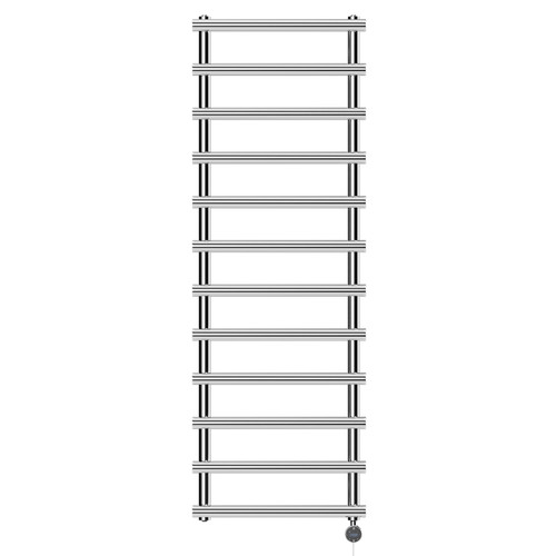 Finley Chrome 1150mm x 600mm Designer Wifi Thermostatic Electric Heated Towel Rail