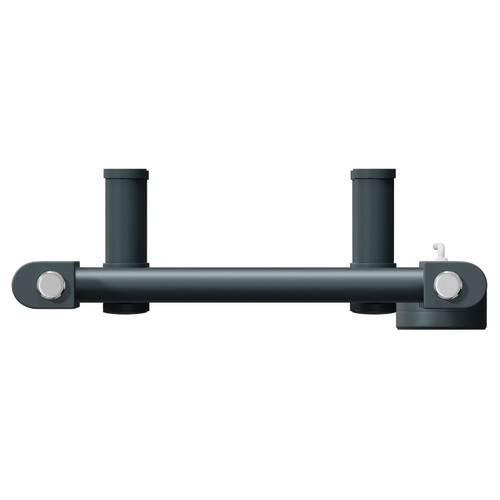 Pizarro Anthracite 1000mm x 300mm Straight Wifi Thermostatic Electric Heated Towel Rail