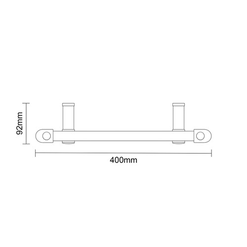 Pizarro Anthracite 1600mm x 400mm Straight Wifi Thermostatic Electric Heated Towel Rail