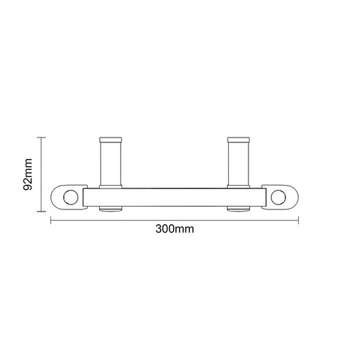 Pizarro Anthracite 1600mm x 300mm Straight Wifi Thermostatic Electric Heated Towel Rail