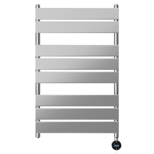 Amaldi Chrome 800mm x 500mm Straight Wifi Thermostatic Electric Heated Towel Rail