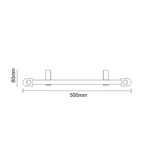 Cassini Chrome 800mm x 500mm Straight Wifi Thermostatic Electric Heated Towel Rail