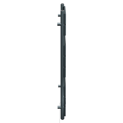 Amaldi Anthracite 800mm x 500mm Straight Wifi Thermostatic Electric Heated Towel Rail