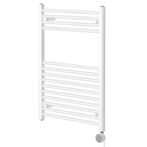 Pizarro White 800mm x 600mm Straight Wifi Thermostatic Electric Heated Towel Rail