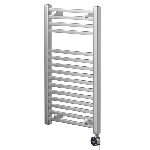 Galileo Chrome 800mm x 490mm Square Wifi Thermostatic Electric Heated Towel Rail