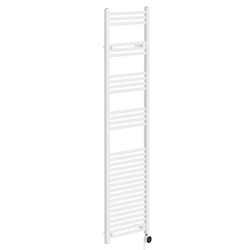 Pizarro White 1800mm x 500mm Straight Wifi Thermostatic Electric Heated Towel Rail