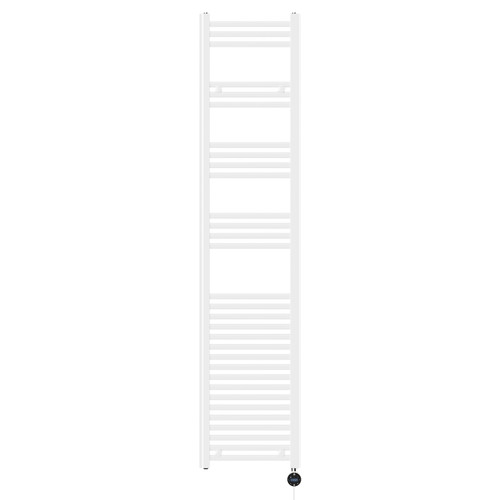 Pizarro White 1800mm x 400mm Straight Wifi Thermostatic Electric Heated Towel Rail