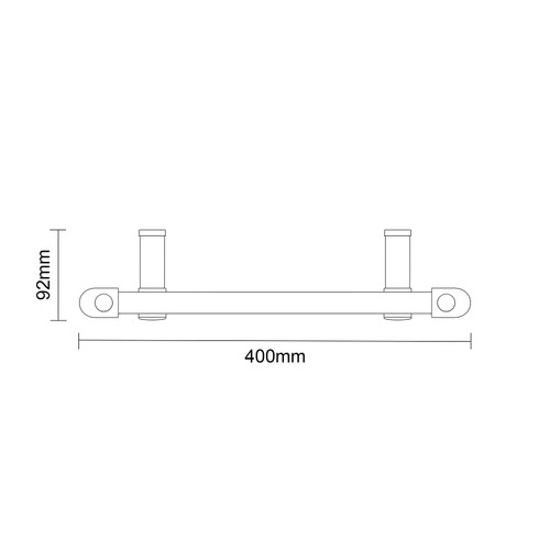 Pizarro White 1800mm x 400mm Straight Wifi Thermostatic Electric Heated Towel Rail