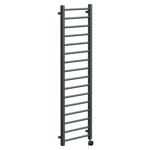 Cohen Anthracite 1600mm x 500mm Straight Wifi Thermostatic Electric Heated Towel Rail