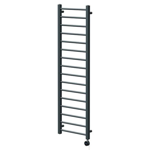Cohen Anthracite 1600mm x 500mm Straight Wifi Thermostatic Electric Heated Towel Rail