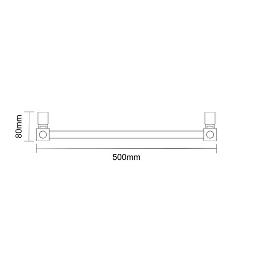Cohen Anthracite 1600mm x 500mm Straight Wifi Thermostatic Electric Heated Towel Rail