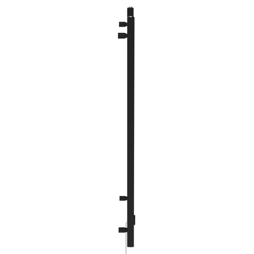 Cohen Colore Matt Black 1200mm x 500mm Straight Wifi Thermostatic Electric Heated Towel Rail