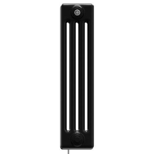 Colosseum Colore Matt Black 600mm x 548mm Horizontal Wifi Thermostatic Electric Quadruple Column Radiator
