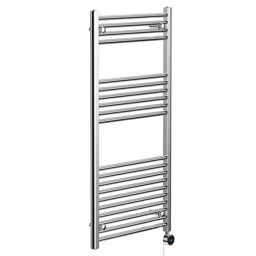 Pizarro Chrome 1200mm x 600mm Straight Wifi Thermostatic Electric Heated Towel Rail
