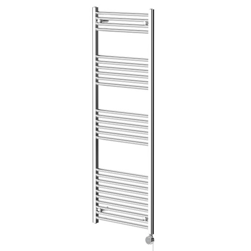 Pizarro Chrome 1600mm x 600mm Straight Wifi Thermostatic Electric Heated Towel Rail
