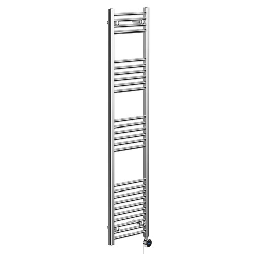 Pizarro Chrome 1600mm x 400mm Straight Wifi Thermostatic Electric Heated Towel Rail