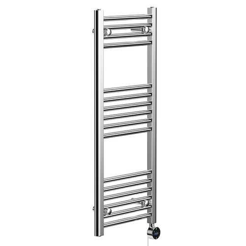 Pizarro Chrome 1000mm x 400mm Straight Wifi Thermostatic Electric Heated Towel Rail