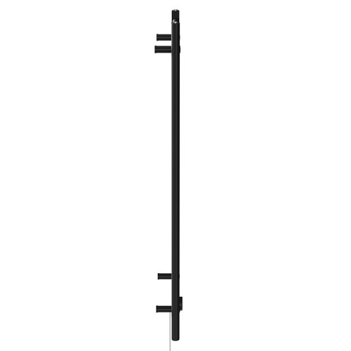 Pizarro Colore Matt Black 1200mm x 500mm Straight Wifi Thermostatic Electric Heated Towel Rail