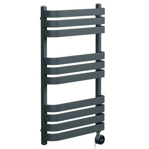 Vasco Anthracite 800mm x 500mm Wifi Thermostatic Electric Heated Towel Rail