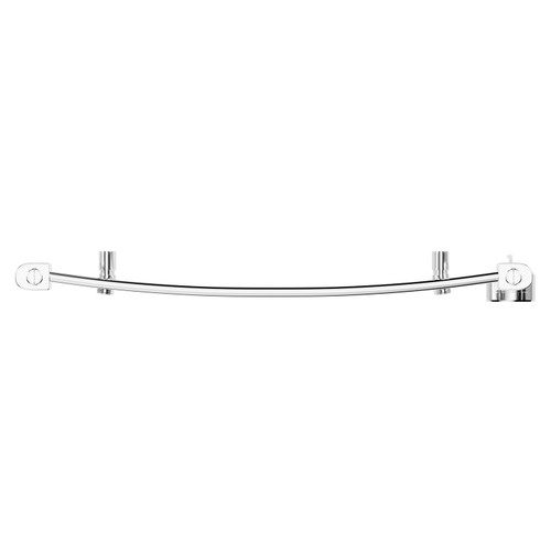 Columbus Chrome 800mm x 600mm Curved Wifi Thermostatic Electric Heated Towel Rail
