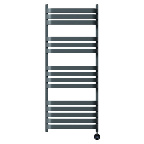 Vasco Anthracite 1200mm x 500mm Wifi Thermostatic Electric Heated Towel Rail