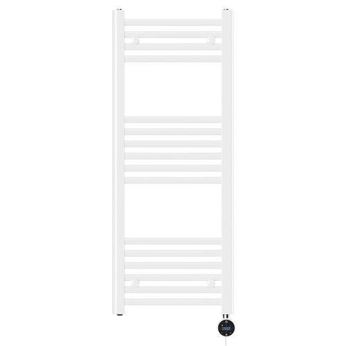 Pizarro White 1000mm x 400mm Straight Wifi Thermostatic Electric Heated Towel Rail