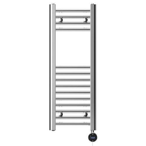 Pizarro Chrome 800mm x 300mm Straight Wifi Thermostatic Electric Heated Towel Rail
