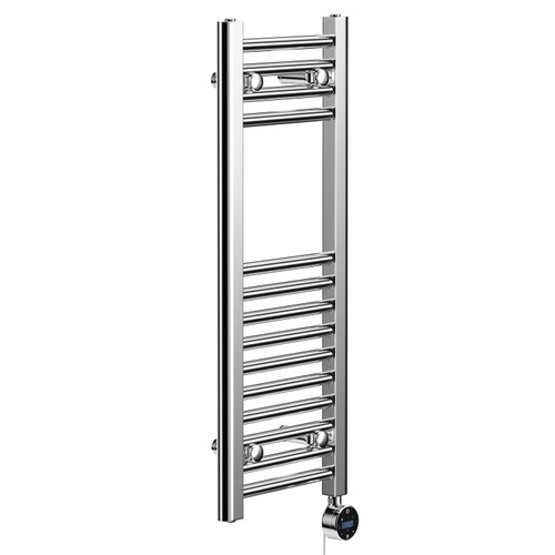 Pizarro Chrome 800mm x 300mm Straight Wifi Thermostatic Electric Heated Towel Rail