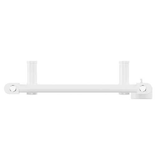 Pizarro White 800mm x 400mm Straight Wifi Thermostatic Electric Heated Towel Rail